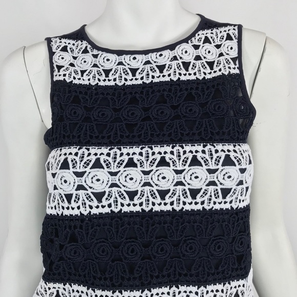 NEW {Ann Taylor} Petite Crochet Striped Tank - Picture 2 of 8